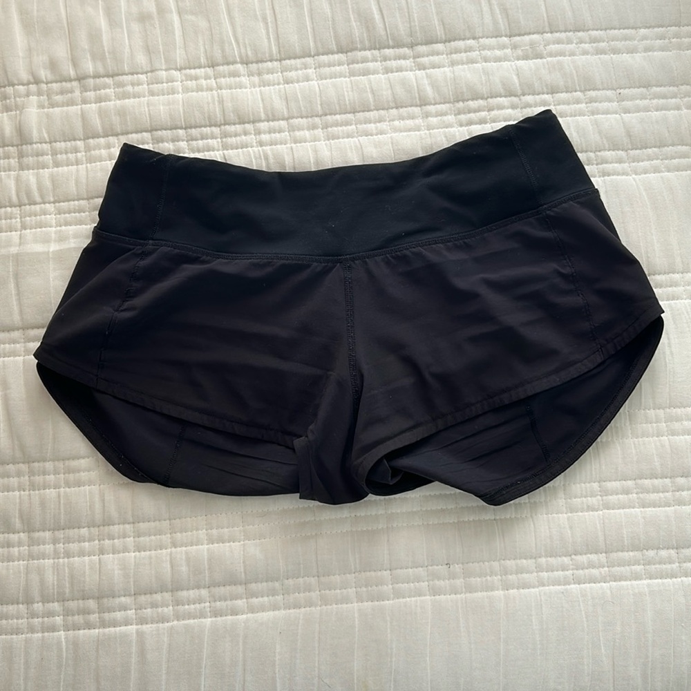 Lululemon Black Low-Rise Speed Up 2.5